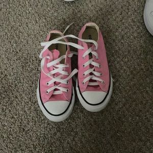 Little girls gently used pink Converse